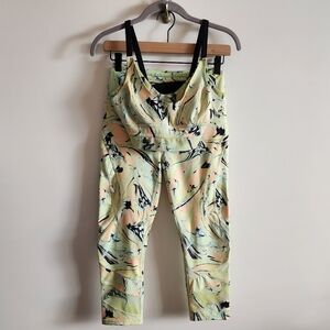 Free People FP Movement Lose Your Marbles Activewear Leggings Sports Bra Set SM